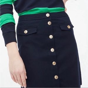 J.Crew Linen-Blend A-Line Skirt, Size 6